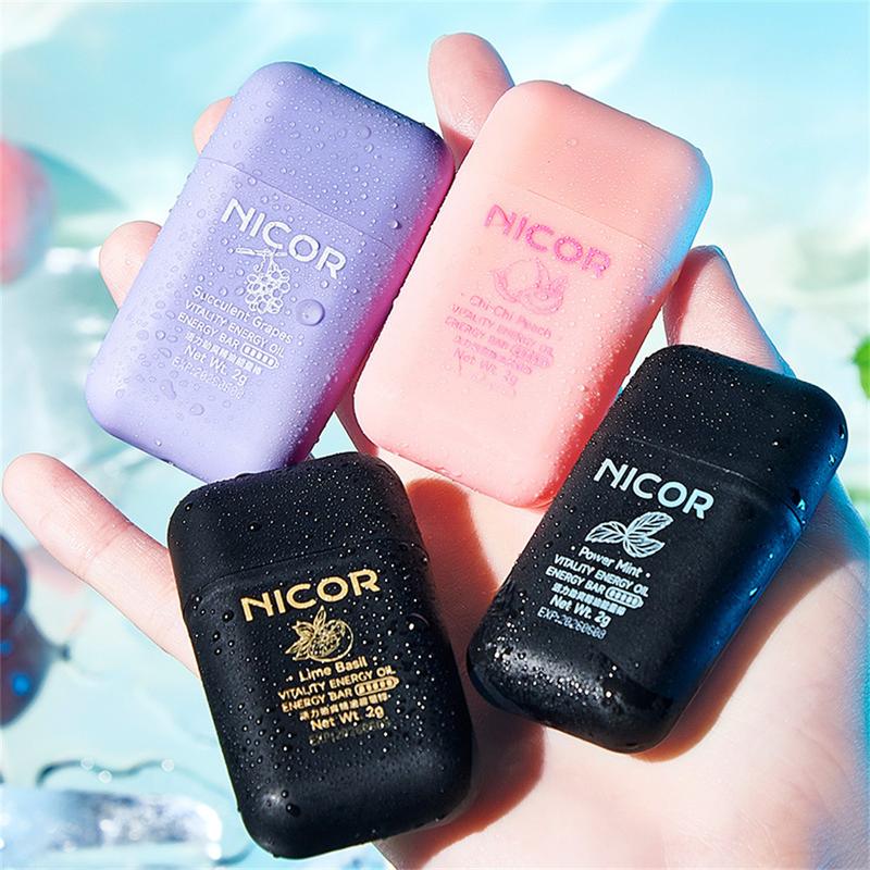 FreeShipping [Buy 4 Get 1 Free 5Pcs] Set Genuine Nicor Double-hole Refreshing Box Essential Oil Nasal Inhaler For Congestion Relief Relaxation