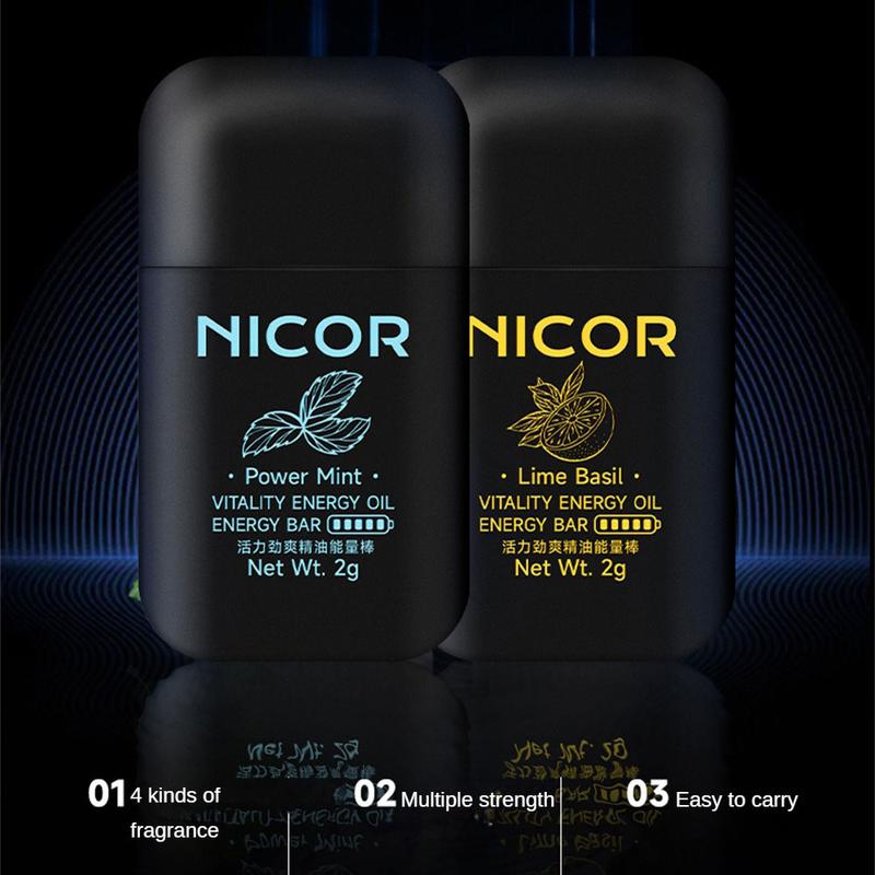 FreeShipping [Buy 4 Get 1 Free 5Pcs] Set Genuine Nicor Double-hole Refreshing Box Essential Oil Nasal Inhaler For Congestion Relief Relaxation