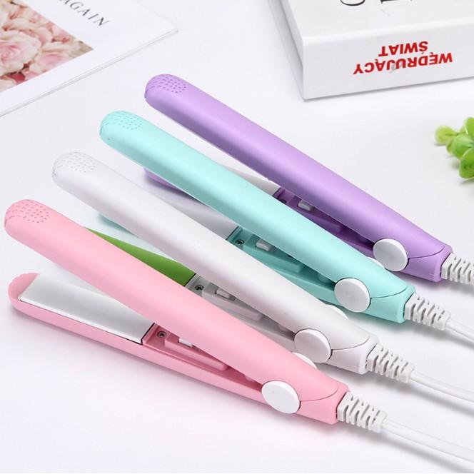 BUY1 TAKE 1 Mini curling iron straight hair ceramic flat iron mini hair straightener Comfort