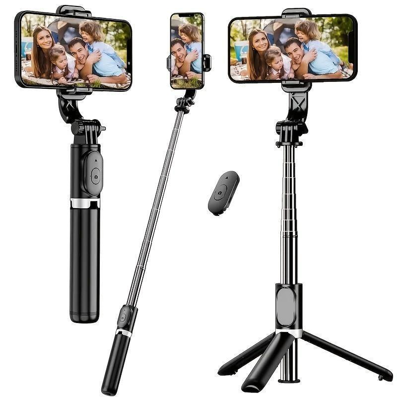 BUY 1 TAKE 1 Retractable Selfie Stick with Remote Control, Universal Smartphone Tripod, 360° Rotatable Ball Head, Portable Live Streaming Stands with Optional Ring Lights BUY 1 TAKE 1 Retractable Selfie Stick with Remote Control, Universal Smartphone Tripod, 360° Rotatable Ball Head, Portable Live Streaming Stands with Optional Ring Lights